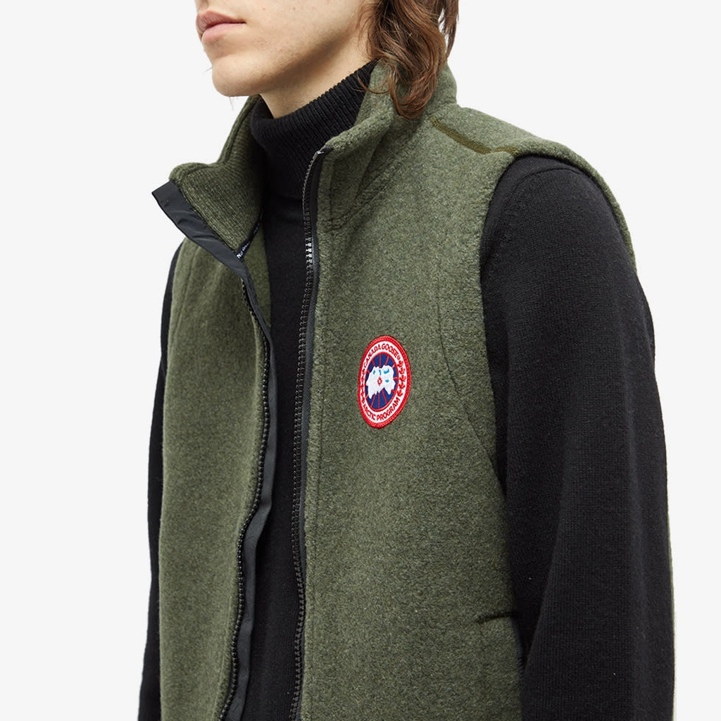 Canada Goose Men's Mersey Fleece Vest Dark Sage